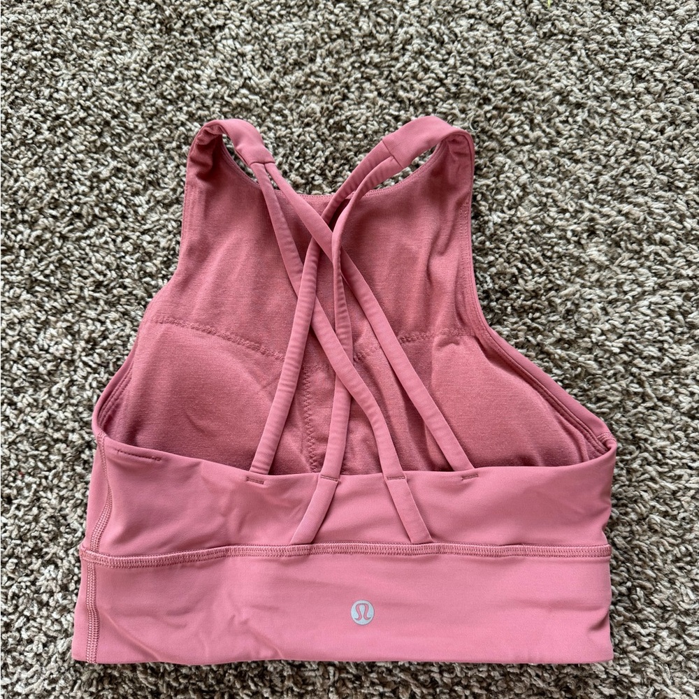 Lululemon Size 6 - Energy High Neck Longline Tough Bra Medium Support B-D cups - Picture 2 of 4